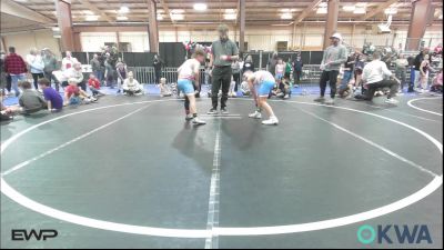 90 lbs Rr Rnd 2 - Ledger Wright, Powerhouse Blue vs Colter Hale, Powerhouse Gold