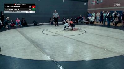 140 lbs Champ. Round 2 - Sawyer Tracy, Idaho vs Alex Gutierrez, Sublime Wrestling Academy