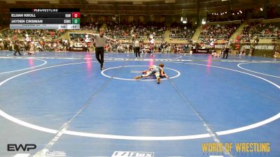 61 lbs Round Of 16 - Elijah Kroll, Raw Wrestling Club vs Jayden Crisman, Salem Elite Mat Club
