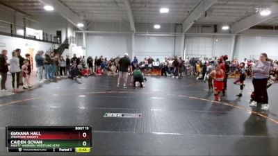 Round 1 - Caiden Govan, Mighty Warriors Wrestling Acad vs Giavana Hall, Stratford Knights