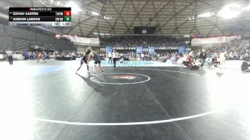 Boys 2A 165 lbs Champ. Round 1 - Jordon Larson, Orting vs Izayah Castro, Toppenish