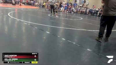 55 lbs Champ Round 1 (16 Team) - Kellan Green, Cleveland WC vs Jace Norton, Predator WC