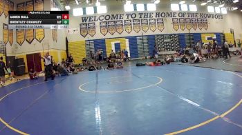 126 lbs Round 3 (8 Team) - Brentley Crawley, Alpha WC vs James Ball, Naperville Central