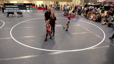 8U - C 1st Place Match - Alan Petersen, Minnesota vs Grayson Guelig, Edina Wrestling Association