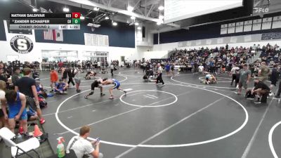 150 lbs Champ. Round 2 - Zander Schaefer, Clovis High vs Nathan Saldivar, Mercenary