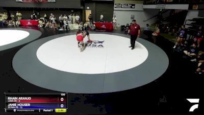 130 lbs Round 4 (16 Team) - Rhain Aranjo, LAWA-FR vs Janie Houser, SCVWA-FR