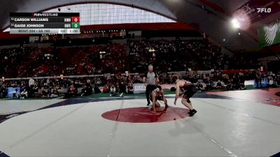 4A 165 lbs Cons. Round 1 - Carson Williams, Kimberly vs Gaige Johnson, Bonners Ferry