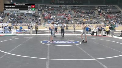 106 lbs Champ. Round 1 - Heath May, Johnson Central vs River Leonard, Central Hardin