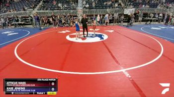 59 lbs 5th Place Match - Atticus Wass, Touch Of Gold Wrestling Club vs Kase Jenkins, Evanston Elite Wrestling Club