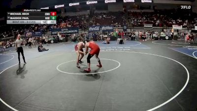 D 2 215 lbs Cons. Round 3 - Maddox Paul, North DeSoto vs Michael Beck, E.D. White