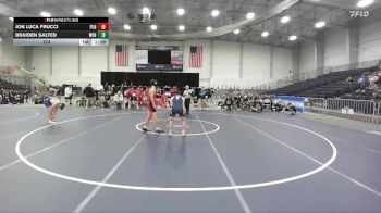 124 lbs Semifinals (4 Team) - Jon Luca Frucci, Plainedge vs Braiden Salter, Wayne Sr HS