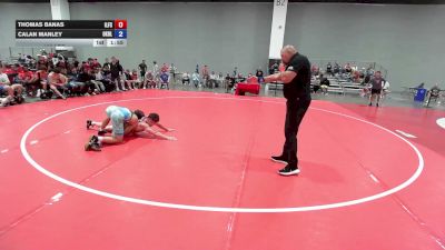 138 lbs Thomas Banas, Illinois Freestyle vs Calan Manley, Oklahoma Blue