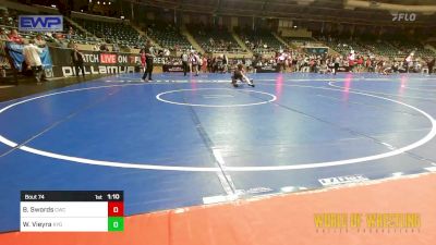 89 lbs Round Of 16 - Bodie Swords, Cowboy Wrestling Club vs Walker Vieyra, Kansas Young Guns