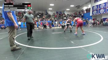 160 lbs Rr Rnd 3 - Boaz Senge, Team Tulsa Wrestling Club vs Henry Hanzlicek, Harrah Little League Wrestling