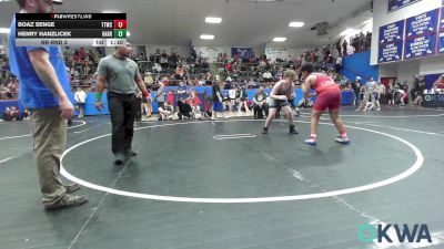 160 lbs Rr Rnd 3 - Boaz Senge, Team Tulsa Wrestling Club vs Henry Hanzlicek, Harrah Little League Wrestling