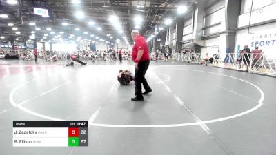 95 lbs Rr Rnd 1 - Jaxon Zapatoky, Mat Assassins Gray vs Benjamin Ellison, Noke Wrestling RTC