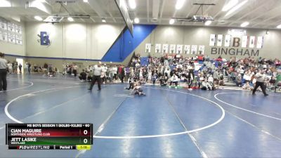 60 lbs Cons. Round 3 - Jett Lasike, Westlake vs Cian Maguire, Northside Wrestling Club