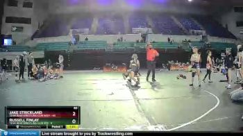 80 lbs Semis (4 Team) - Jake Strickland, Team Bear Wrestling Club Navy vs Russell Finlay, Team Bear Wrestling Club Red