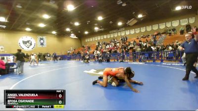 175 lbs 3rd Place Match - Efosa Osayande, Peninsula vs Angel Valenzuela, Merced