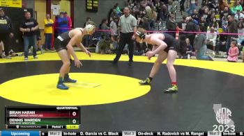 153 lbs Quarterfinal - Dennis Warden, Warhead Wrestling vs Brian Haran, Daniel Cormier Wrestling