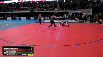 171 lbs Semifinal - Luke Roderick, Colony High School vs Simon Connolly, North Pole Patriots