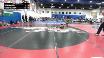 132 Boys Cons. Round 4 - Damian Jones, Granite Hills vs Christian Ripa, Mission Vista