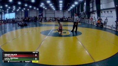 48 lbs Rd# 8- 12:30pm Saturday Final Pool - Luca Croteau, PA Silver vs Grady Black, Iowa Black