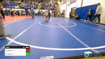 66 lbs Rr Rnd 3 - Baylor Allison, Checotah Matcats vs Jason Lewis, Pryor Tigers