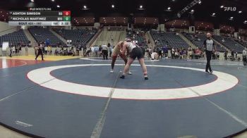 197 lbs Cons. Round 3 - Ashton Simison, University Of Rio Grande vs Nicholas Martinez, Missouri Valley