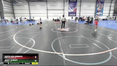 80 lbs Rd# 10- 4:00pm Saturday Final Pool - Jaxyn Hollenbach, Nebraska Elite vs Jimmy Hurley, PA Blue