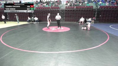 140 lbs Consi Of 4 - Isabela DaCosta, Stratford vs Zoe Osman, West Florence