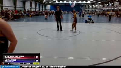 117 lbs Quarterfinal - Rose Ann Marshall, Wisconsin Stevens Point vs Liz Ramirez, Augustana (IL)