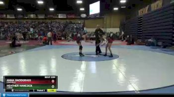 100 lbs Cons. Round 4 - Heather Hancock, Lamar vs Anna Snodgrass, Chatfield