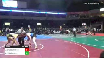 182 lbs Quarterfinal - John Grundmeyer, Nwa vs Caleb Uhlenhopp, Atc