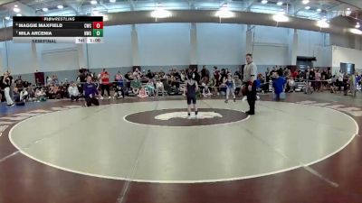 42-44 lbs Semifinal - Maggie Maxfield, Castlewood Wrestling Club vs Mila Arcenia, Nightmare Wrestling Club