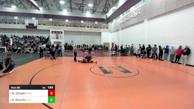 215 lbs Round Of 16 - Nicholas Gauger, Westfield vs Gavin Schultz, Plymouth South