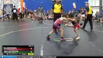 64 lbs Semis & 1st Wrestleback (8 Team) - Eli Armstrong, Backyard Brawlers vs BrocLee Butman, Untouchables Purple