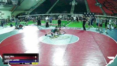 112 lbs 3rd Place Match - Isaac Zell, Montana vs Landon Lantry, Oregon