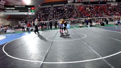 5A 285 lbs Cons. Round 3 - Sam Atkin, Jerome vs Parker Bagley, Lewiston