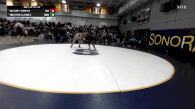 285 lbs Champ. Round 1 - Jeremy Harris, Woodbridge vs George Llamas, Montclair