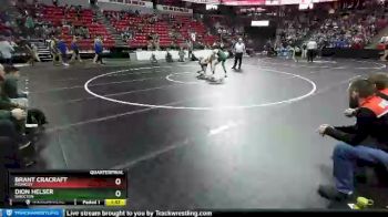 D3-170 lbs Quarterfinal - Brant Cracraft, Mishicot vs Dion Helser, Shiocton