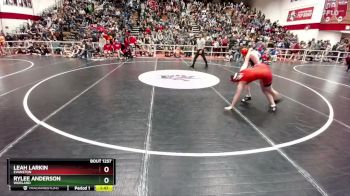 125 lbs Quarterfinal - Rylee Anderson, Worland vs Leah Larkin, Evanston