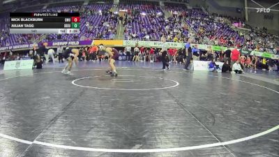 141 lbs Round 5 (6 Team) - Julian Tagg, South Dakota State vs Nick Blackburn, Central Michigan