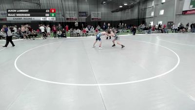 118.6-119.2 lbs Champ. Round 1 - Isaac Weerheim, Heartland Wrestling Academy vs Jaxon Lambert, Alabama Takedown Academy