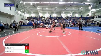 90 lbs Semifinal - Daniel Rojas, Team Tulsa Wrestling Club vs Kannon White, Collinsville Cardinal Youth Wrestling