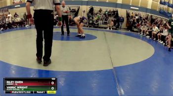 150 lbs Semis & Wb (16 Team) - Riley Owen, Hobart vs Varric Wright, Floyd Central