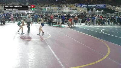 110 lbs Cons. Round 1 - Juliana Mills, Flagler Palm Coast vs Victoria Sifuentes, South Dade