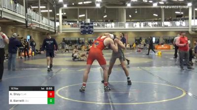 3rd Place - Avery Shay, Clarion-Unattached vs Brady Barnett, Cleveland State