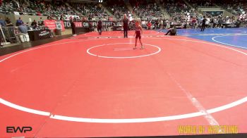 46 lbs 5th Place - Riley Tarwater, Eufaula Ironheads Wrestling Club vs Braxley B Harjo, Sapulpa
