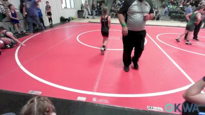 70-74 lbs Rr Rnd 1 - Autumn West, Poteau Youth Wrestling Academy vs Alyvia Kvittum, Salina Wrestling Club